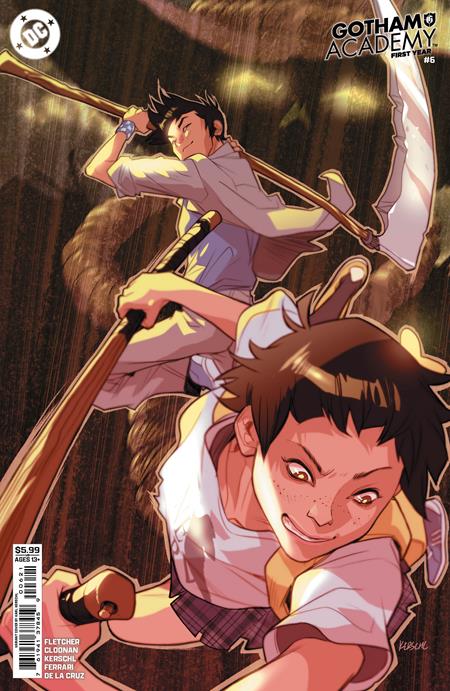 GOTHAM ACADEMY FIRST YEAR #6 (OF 6) CVR B KARL KERSCHL CARD STOCK VAR