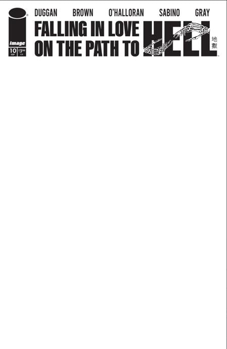 FALLING IN LOVE ON THE PATH TO HELL #10 CVR C BLANK SKETCH VAR (MR)