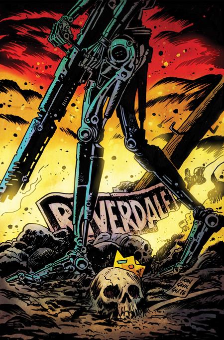 ARCHIE VS THE TERMINATOR #2 CVR E FRANCESCO FRANCAVILLA METAL PREMIUM VAR