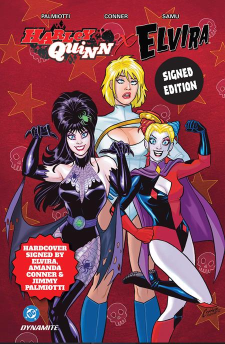 HARLEY QUINN X ELVIRA HC SIGNED BY ELVIRA