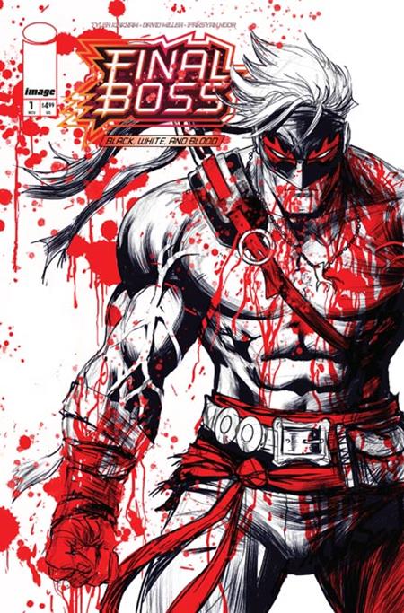 FINAL BOSS #1 BLACK WHITE AND BLOOD REPRINT CVR A TYLER KIRKHAM (MR)