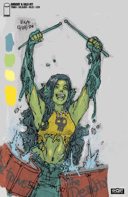 HORNSBY & HALO #17 CVR C FRANCIS MANAPUL DESIGN SKETCH VAR
