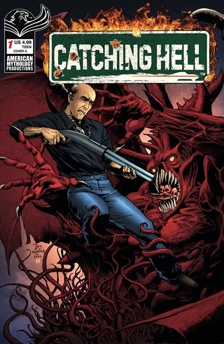 CATCHING HELL FEAT REGGIE BANNISTER #1 ROY ALLAN MARTINEZ SIGNED BY SA CHECK & JAMES KUHORIC VAR