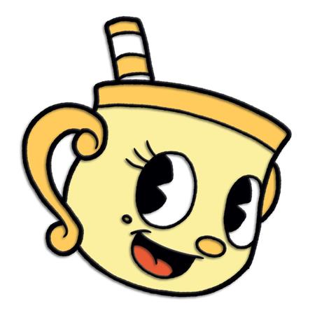 CUPHEAD MS CHALICE ENAMEL PIN BADGE