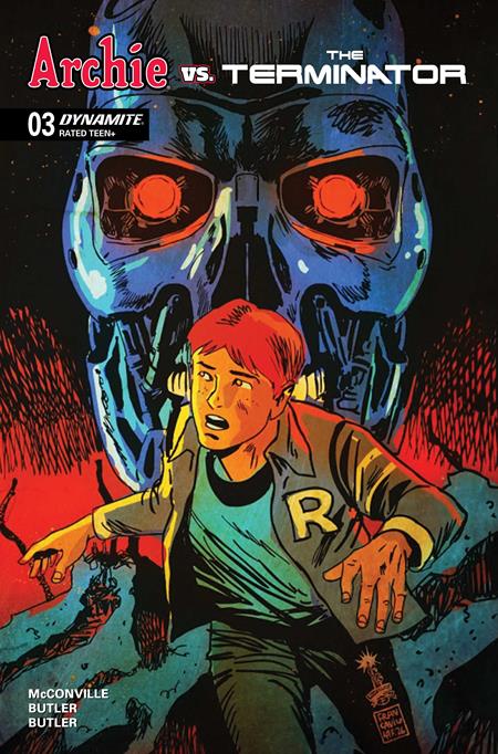 ARCHIE VS THE TERMINATOR #3 CVR E FRANCESCO FRANCAVILLA METAL PREMIUM VAR