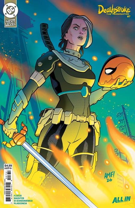 DF DEATHSTROKE THE TERMINATOR #7 VARIANT SIGNED BY TONY FLEECS