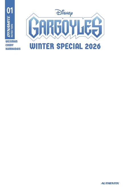 GARGOYLES WINTER SPECIAL 2026 #1 (ONE SHOT) CVR E BLANK AUTHENTIX VAR