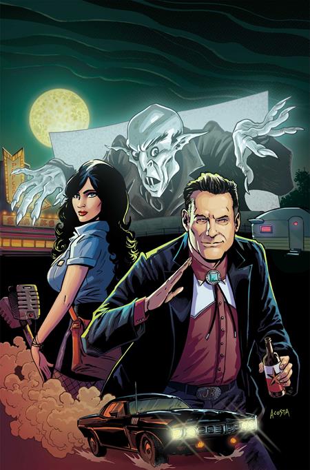 MONSTERVISION FEATURING JOE BOB BRIGGS AND DARCY #1 CVR G DAVE ACOSTA LTD VIRGIN VAR