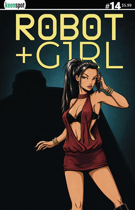 ROBOT + GIRL #14 CVR B MIKE WHITE SHADOW PERSON VAR