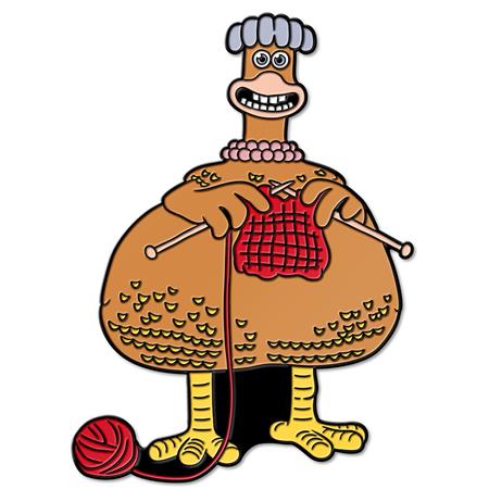AARDMAN 50 CHICKEN RUN DOTN BABS ENAMEL PIN BADGE