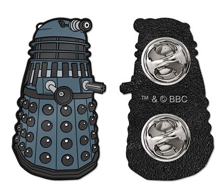 DOCTOR WHO DALEK NO TEXT 1980S ENAMEL PIN BADGE