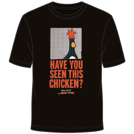 WALLACE & GROMIT FEATHERS WANTED T-SHIRT M