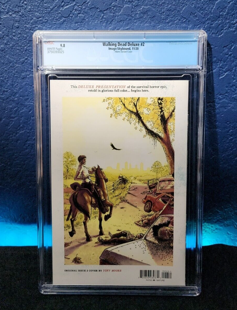 Walking Dead Deluxe #2 CGC 9.8 Cover E Adams Variant NY Yankees Image 2020