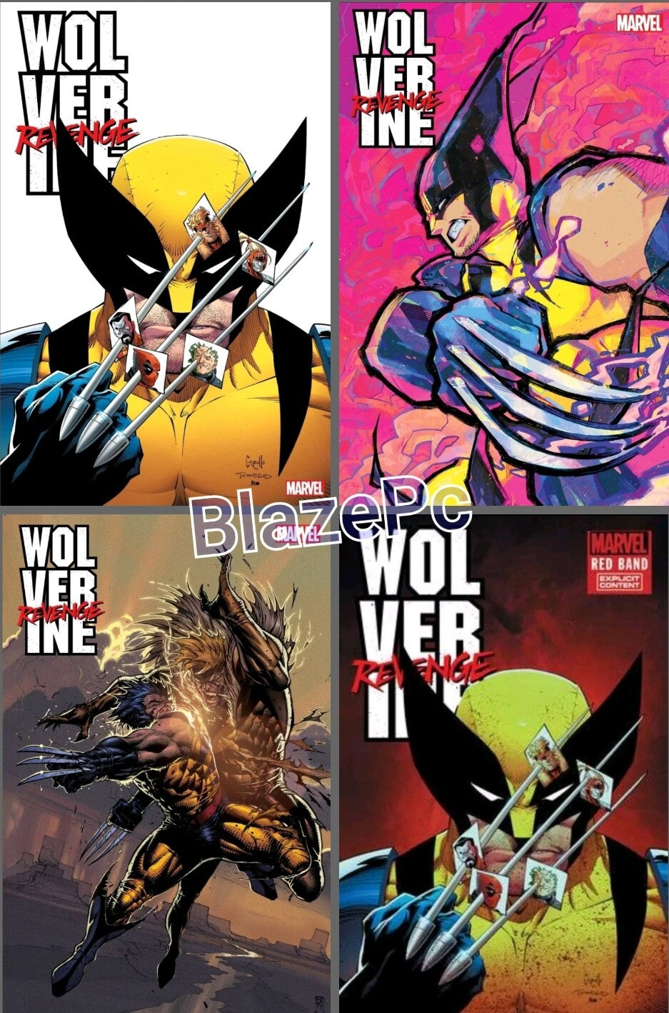Wolverine Revenge #2 Cover A B C Red Bag Variant Set Options 2024 NM