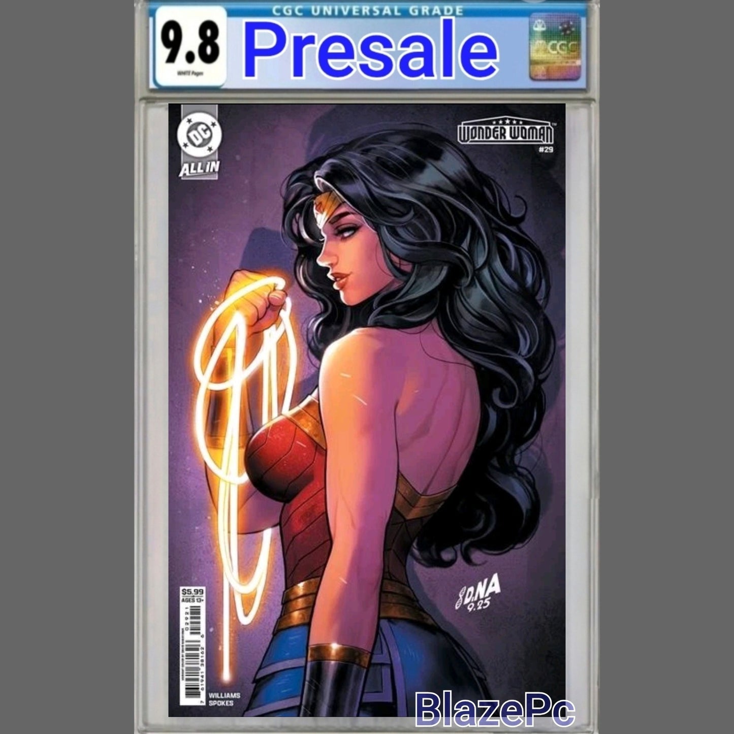 Wonder Woman #29 CGC 9.8 Cover B Davis Nakayama Variant DC Comics 2026 PRESALE