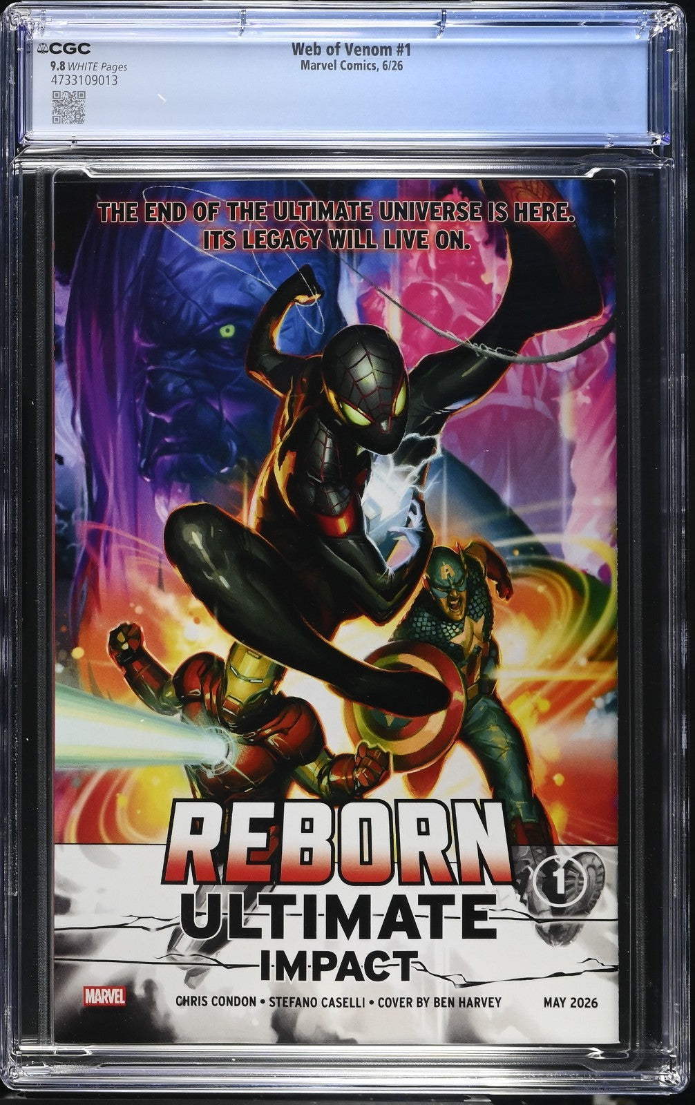 Web of Venom #1 CGC 9.8 Stefano Caselli Cover A 1st Print Marvel Comics 2026