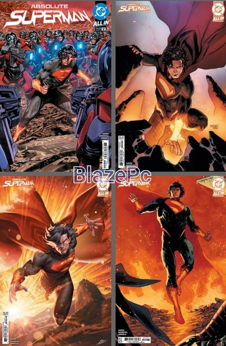 Absolute Superman #2 Cover A B C F Variant Set Options DC Comics 2024 NM