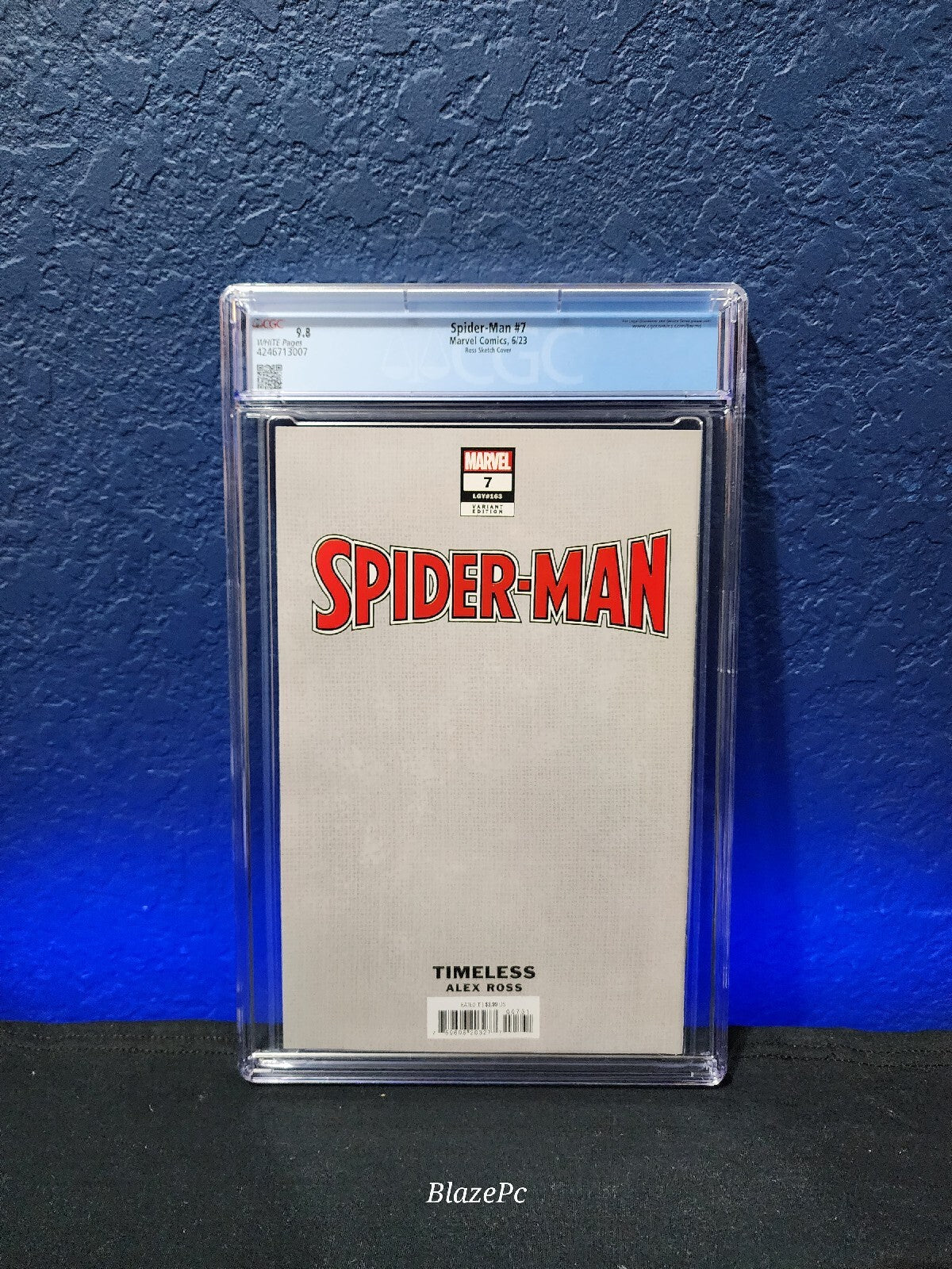 Spider-Man #7 CGC 9.8 1:100 Alex Ross Virgin Sketch Variant 1st Spider-Boy 2023