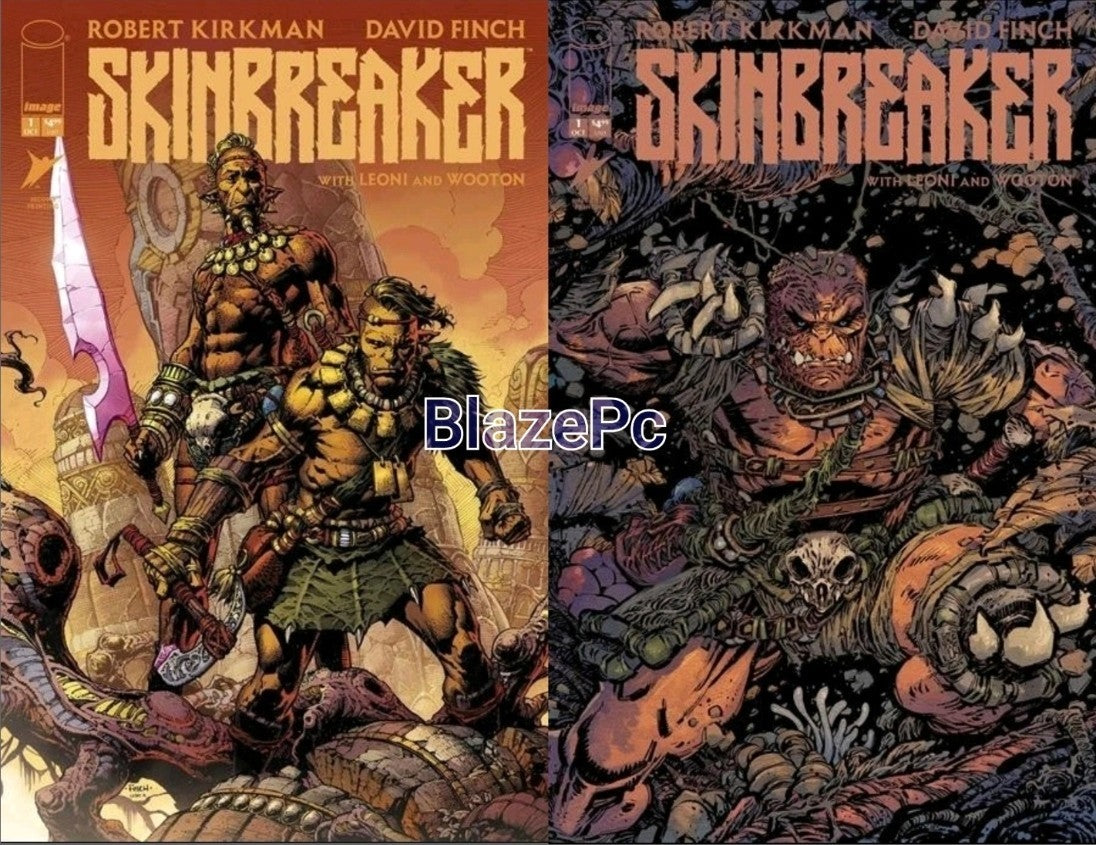 Skinbreaker #1 2nd Print Cover A B Variant Set Options Kirkman Presale 10/29