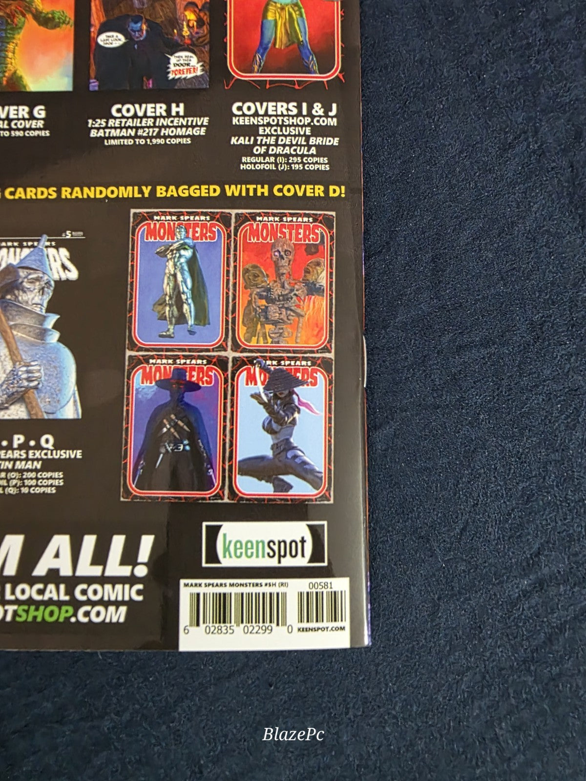 Mark Spears Monsters #5 1:25 Batman Homage Variant Keenspot Lots of Pics NM