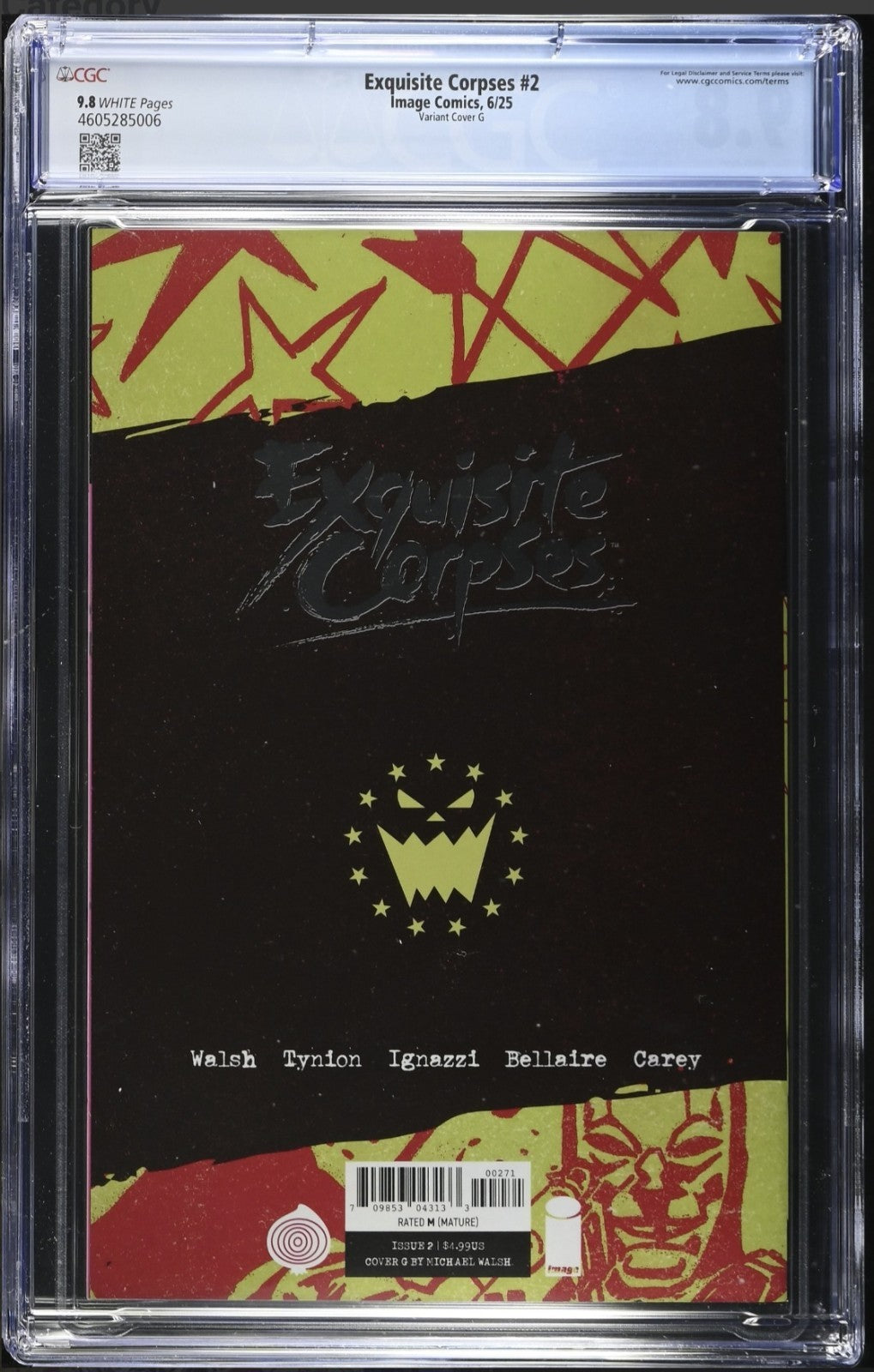 Exquisite Corpses #2 CGC 9.8 One Per Store Foil Surprise Variant Tynion Image