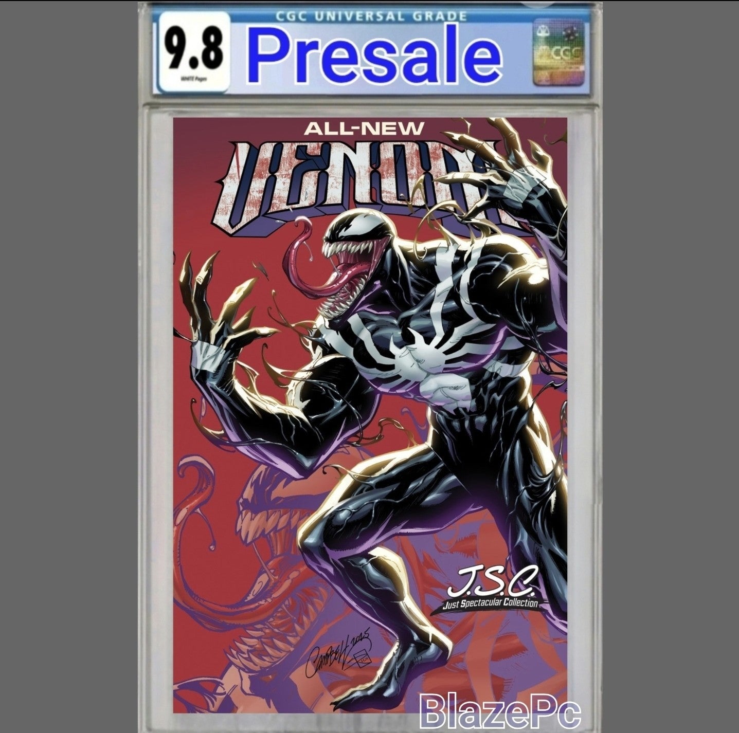 All-New Venom #9 CGC 9.8 J Scott Campbell Just Spectacular Variant PRESALE
