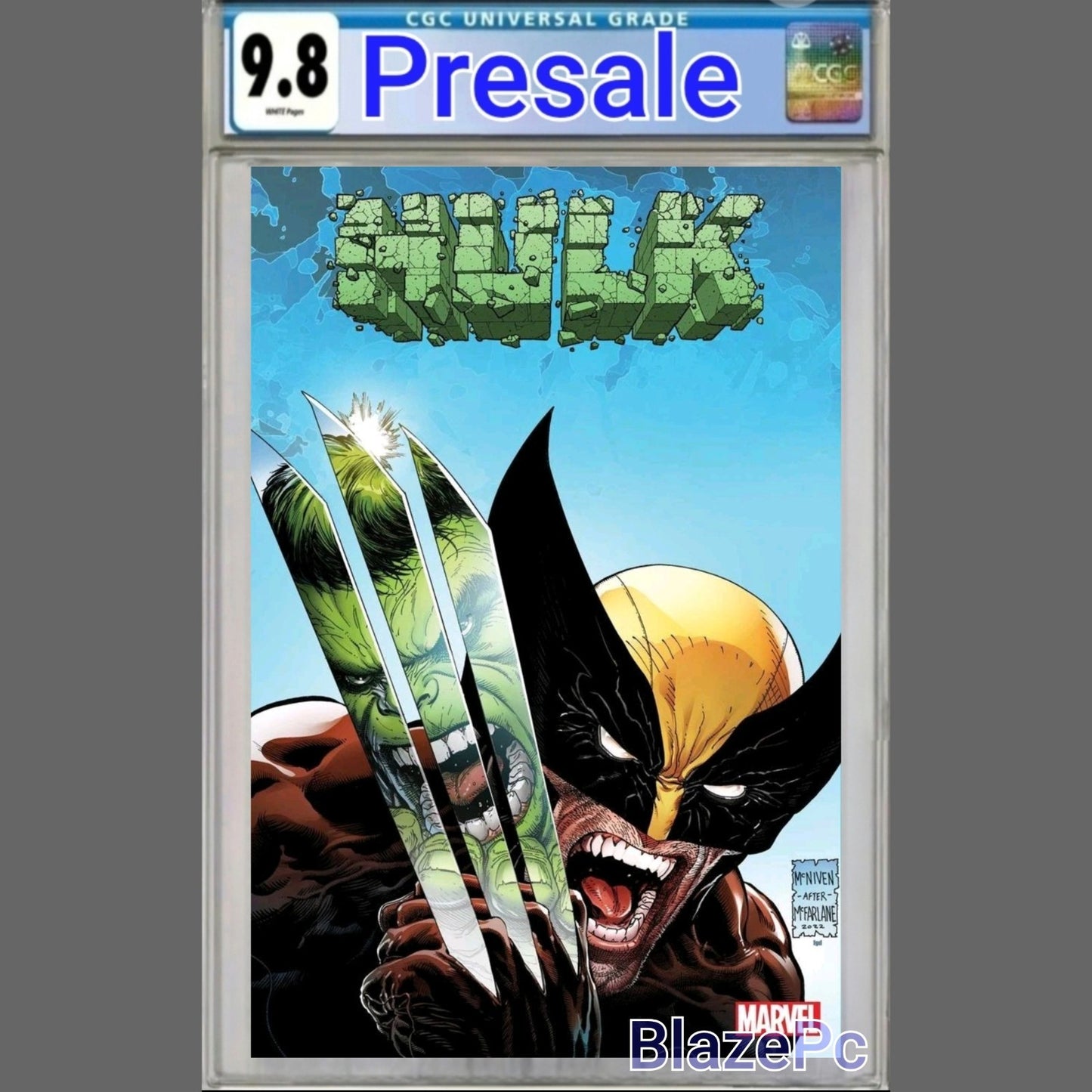 Hulk #13 CGC 9.8 Steve McNiven Classic Homage 340 Variant Marvel 2023 PRESALE