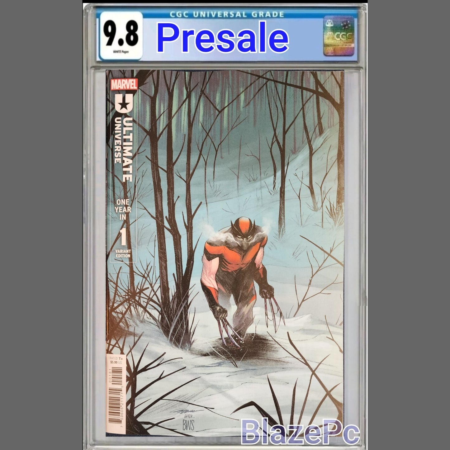 Ultimate Universe One Year In #1 CGC 9.8 Cappuccio Wolverine Spoiler Var PRESALE