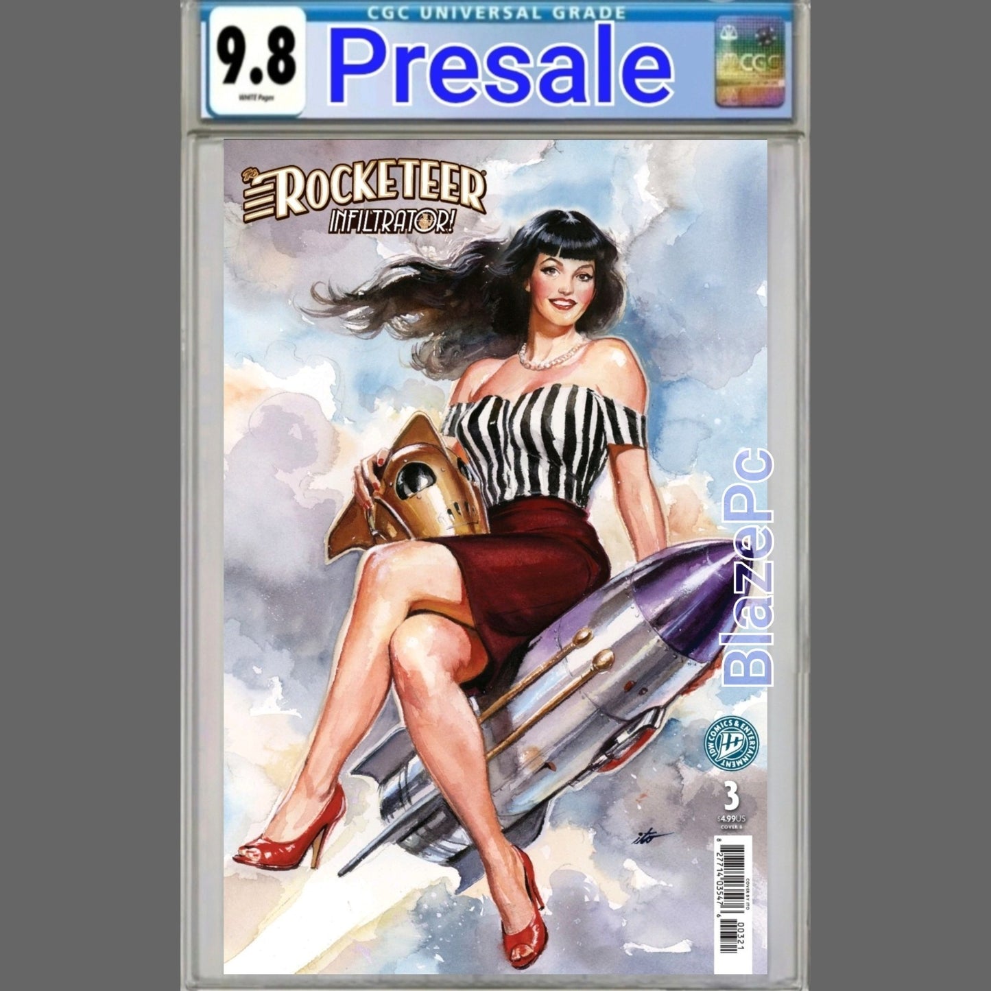 The Rocketeer Infiltrator #3 CGC 9.8 Ito Cover B Variant IDW 2026 PRESALE