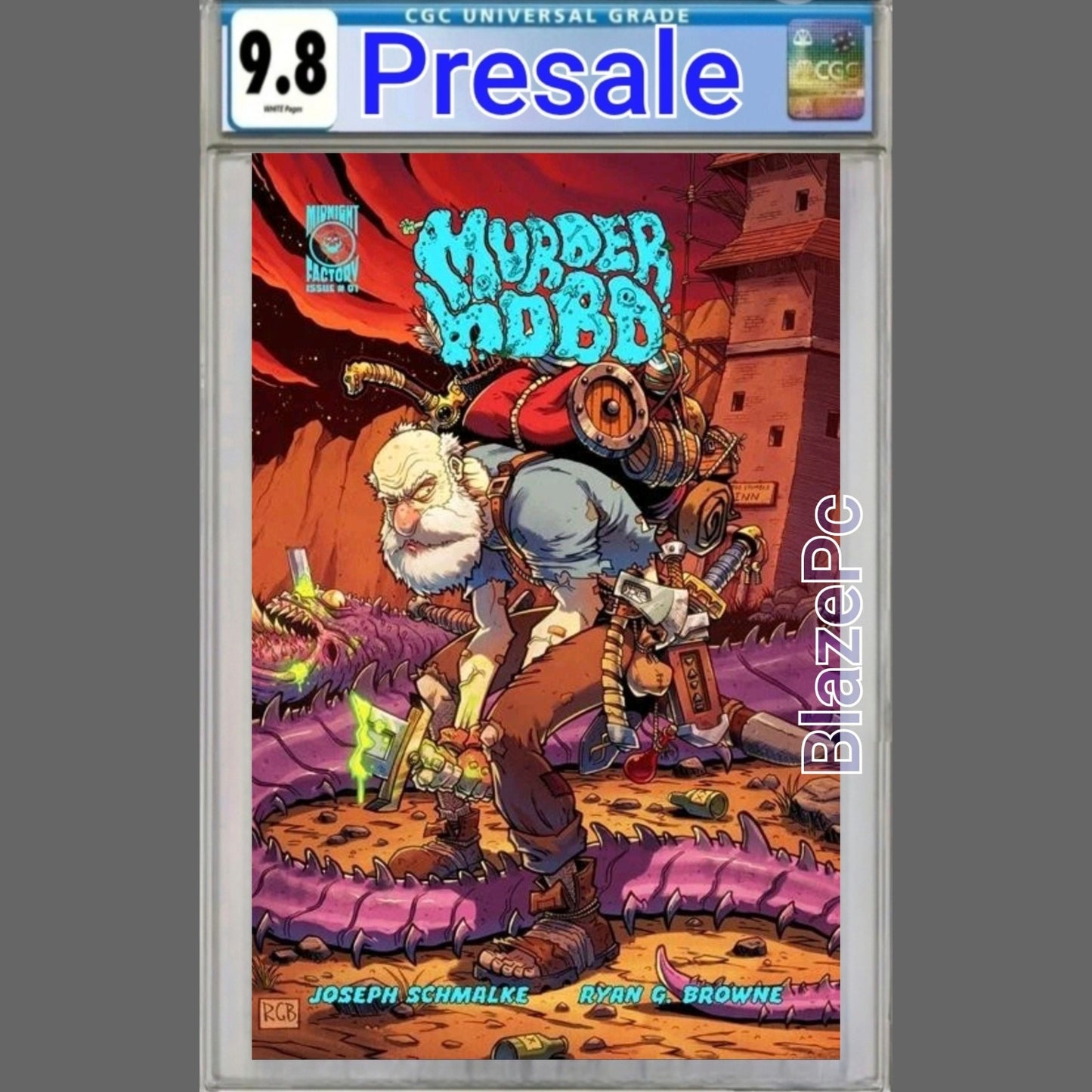 Murder Hobo #1 CGC 9.8 Ryan Browne Cover B Variant 1st Print Massive PRESALE