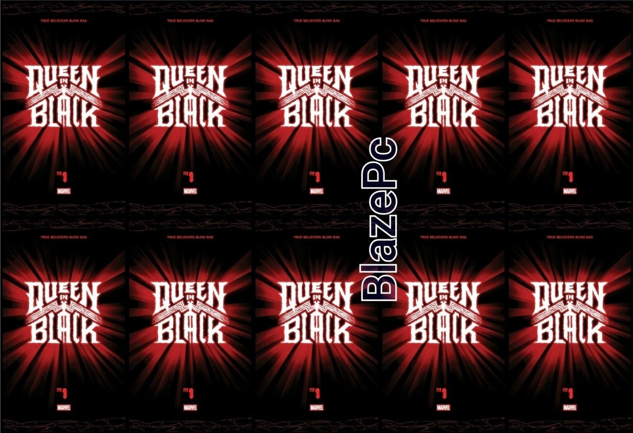 Queen In Black #1 True Believers Blind Bag Bundle Variant Options Presale 7/1