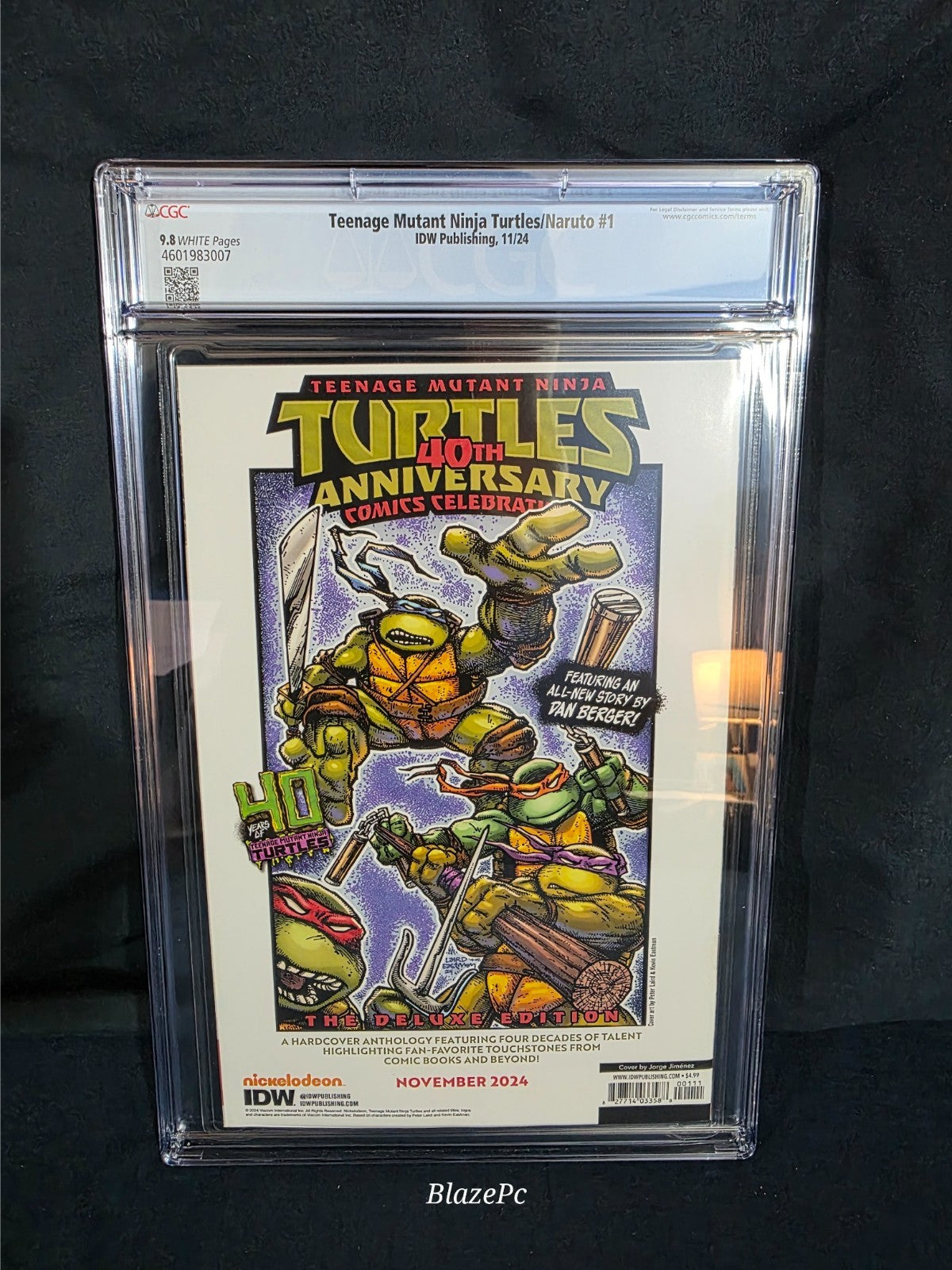 Teenage Mutant Ninja Turtles X Naruto #1 CGC 9.8 Jimenez Cover A 2024