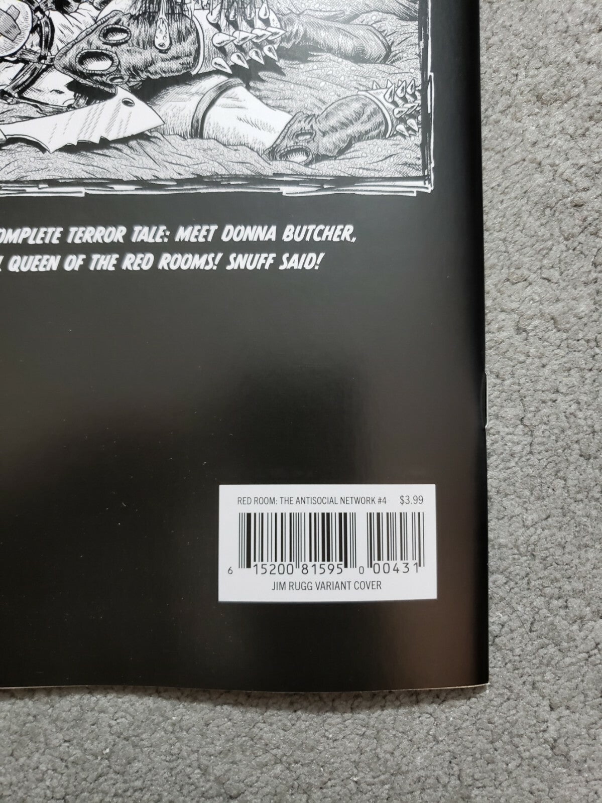 Red Room #4 1:10 Rugg Incentive Variant 2021 Piskor Spawn Homage NM lots of pics