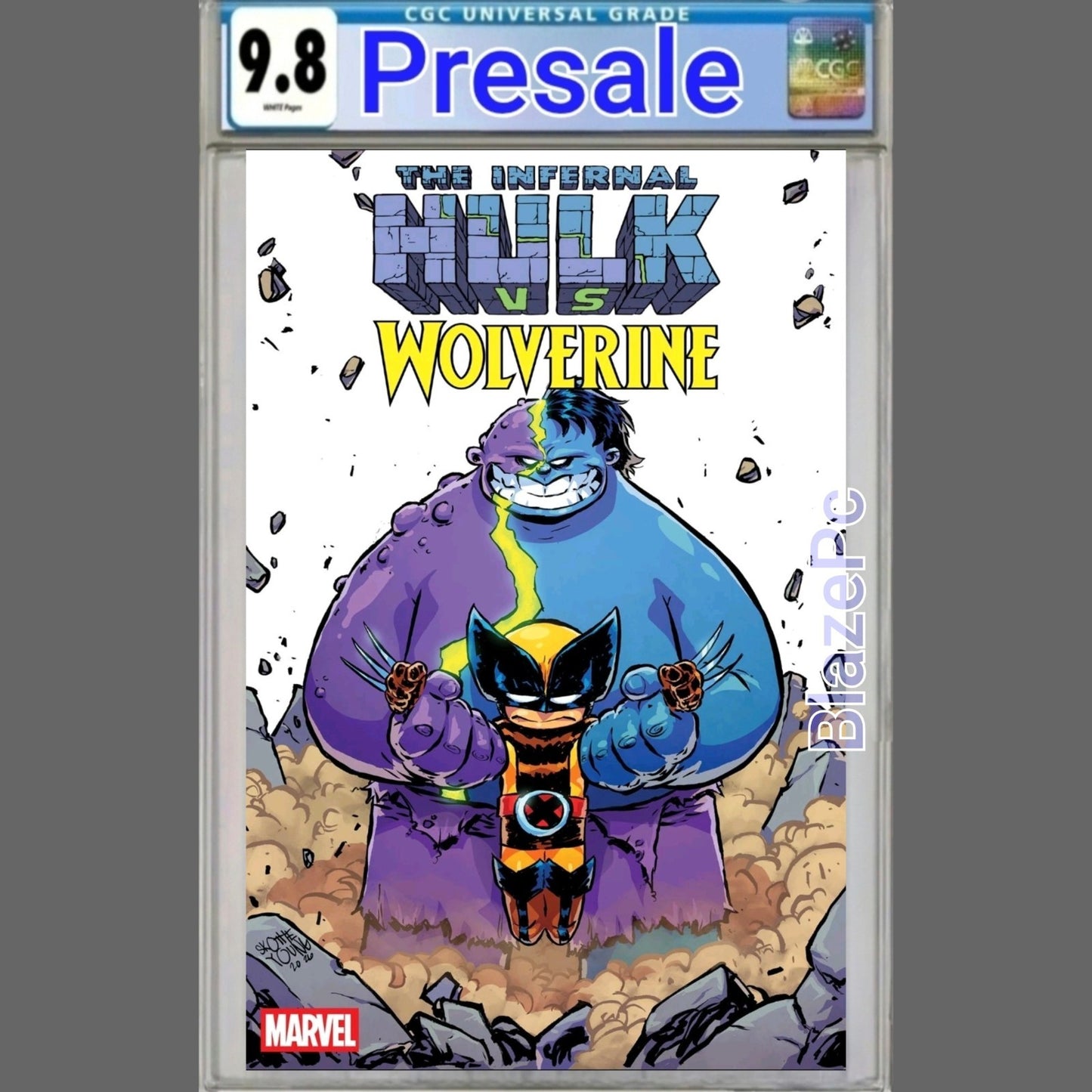 Infernal Hulk Vs Wolverine #1 CGC 9.8 Skottie Young Variant Marvel 2026 PRESALE