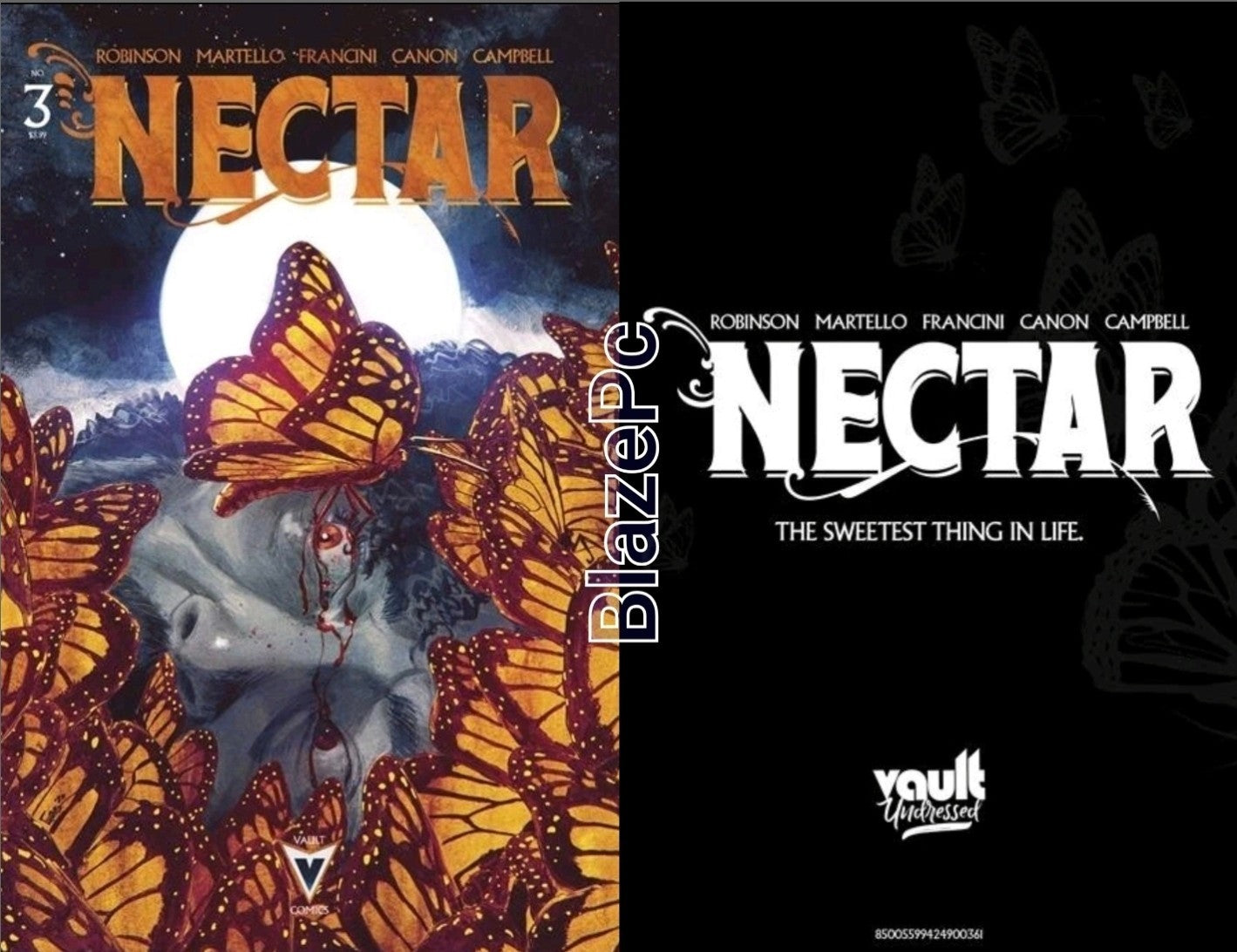 Nectar #3 Cover A F Variant Set Options Vault Comics 2026 Presale 5/20