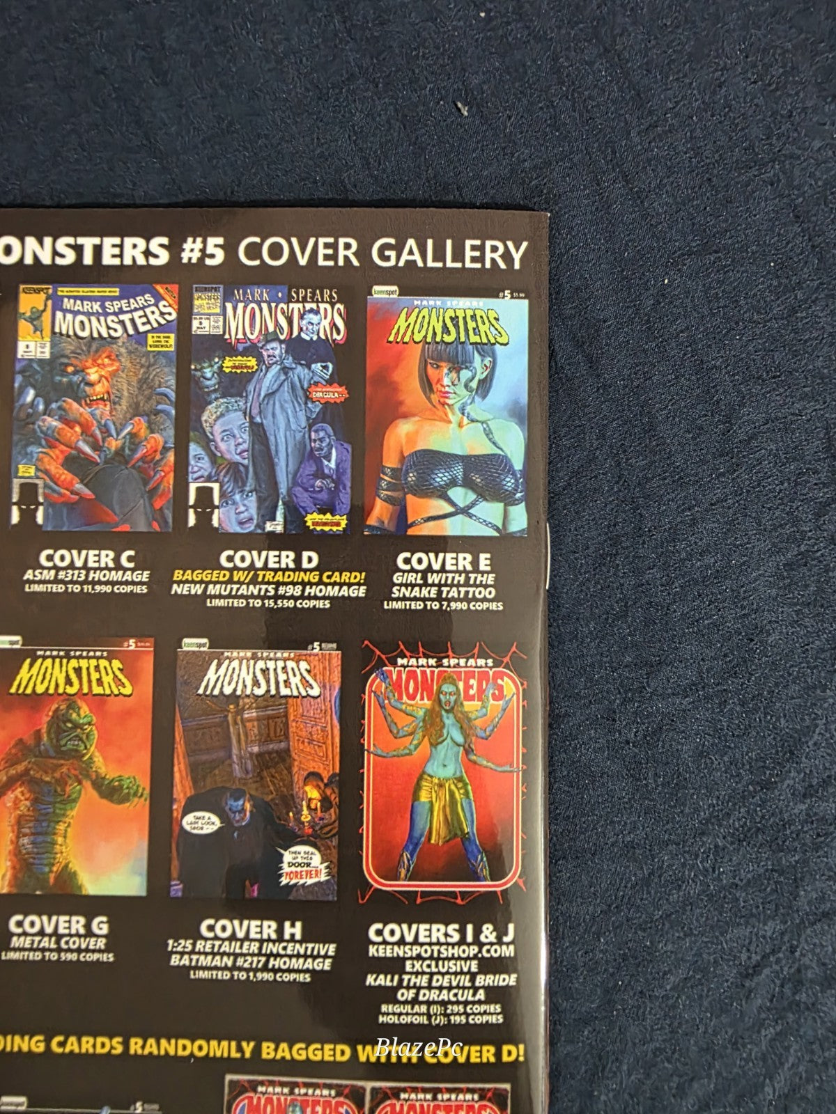 Mark Spears Monsters #5 1:25 Batman Homage Variant Keenspot Lots of Pics NM