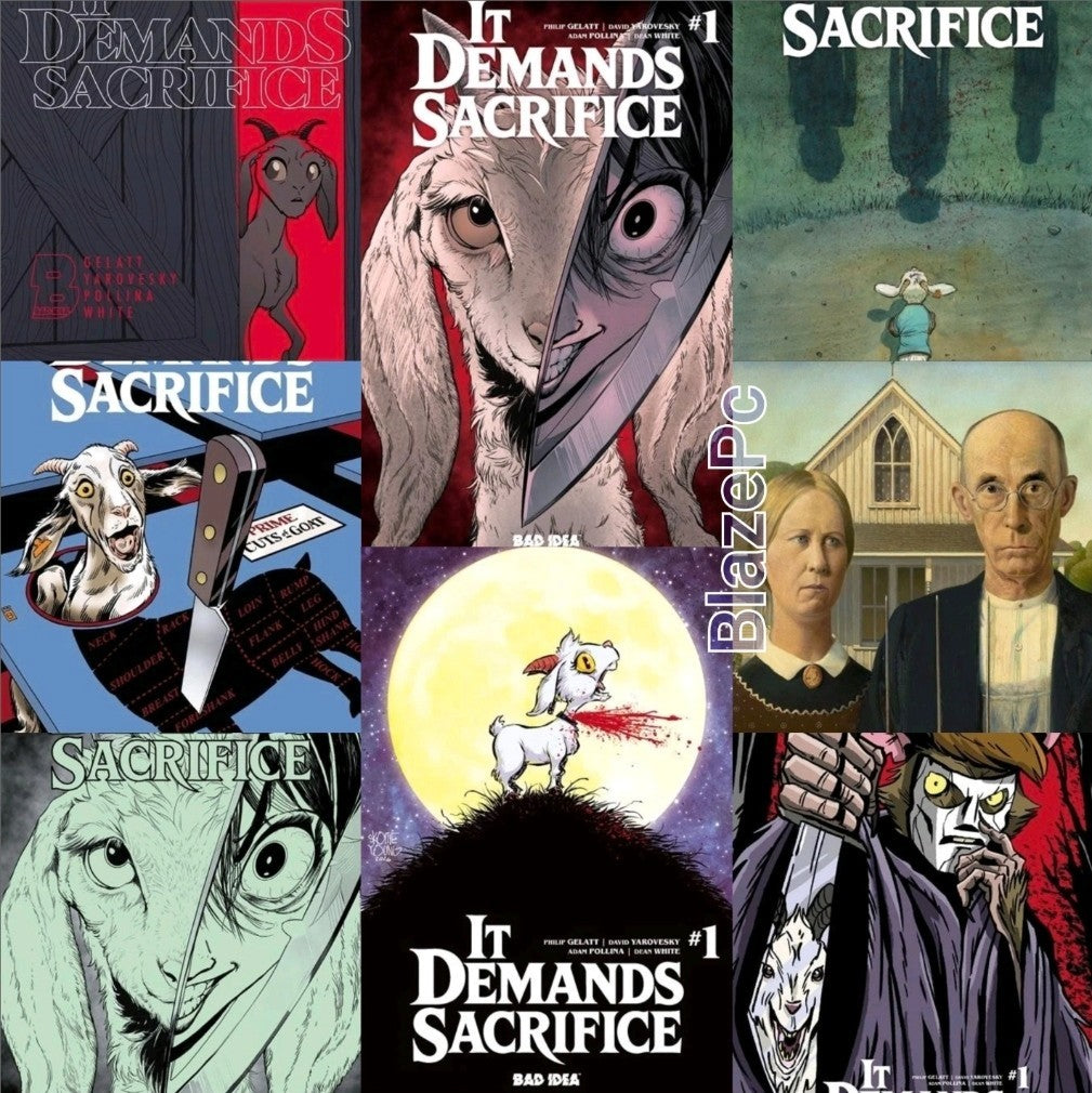 It Demands Sacrifice #1 Cover A B C D E J K L Variant Set Options Presale 10/7