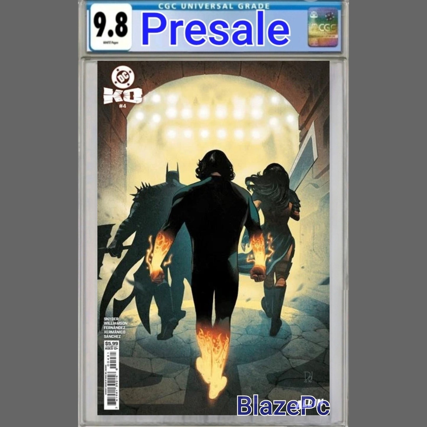 DC K.O. #4 CGC 9.8 Cover C Mike Del Mundo Variant Absolute DC 2026 PRESALE