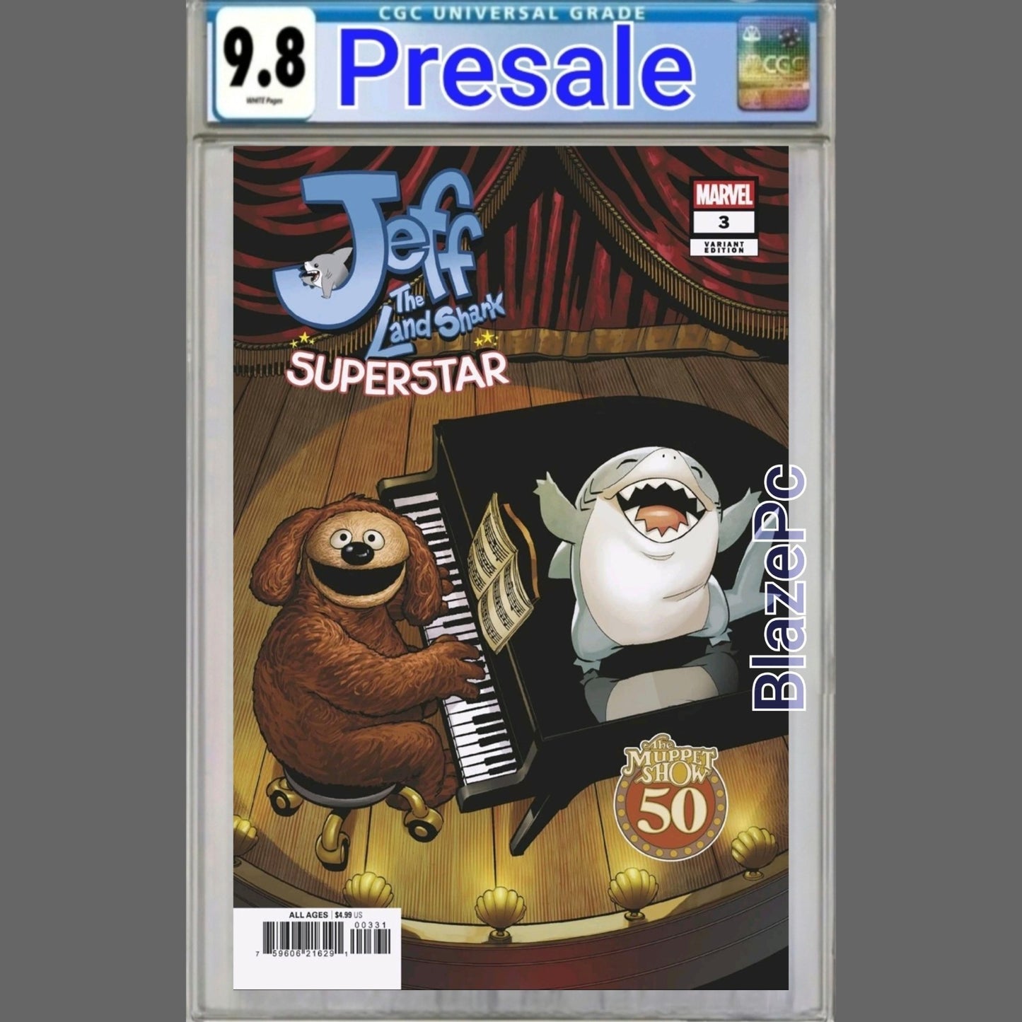 Jeff The Landshark Superstar #3 CGC 9.8 Lolli Muppets Variant 2026 PRESALE