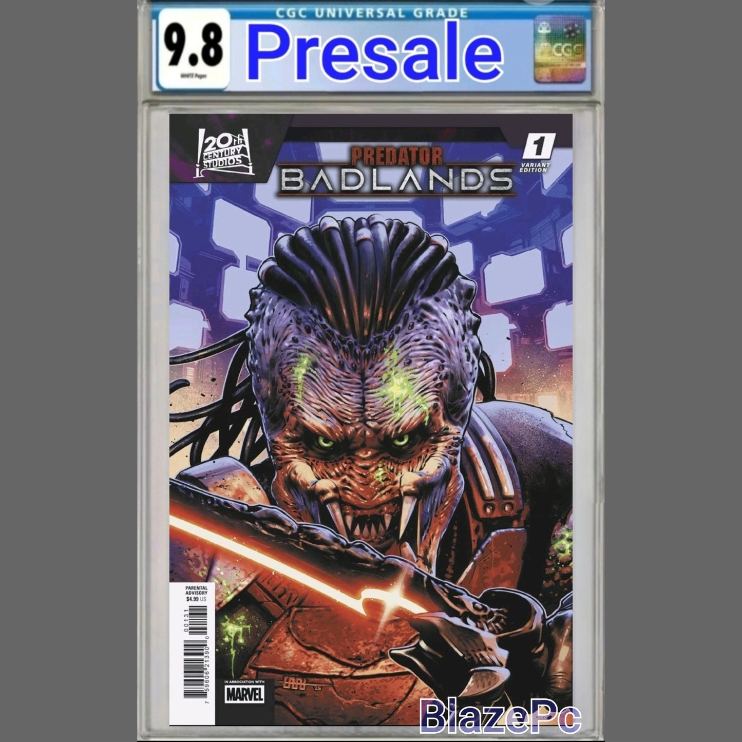 Predator Badlands #1 CGC 9.8 CAFU Cover B 1st Print Marvel 2025 PRESALE