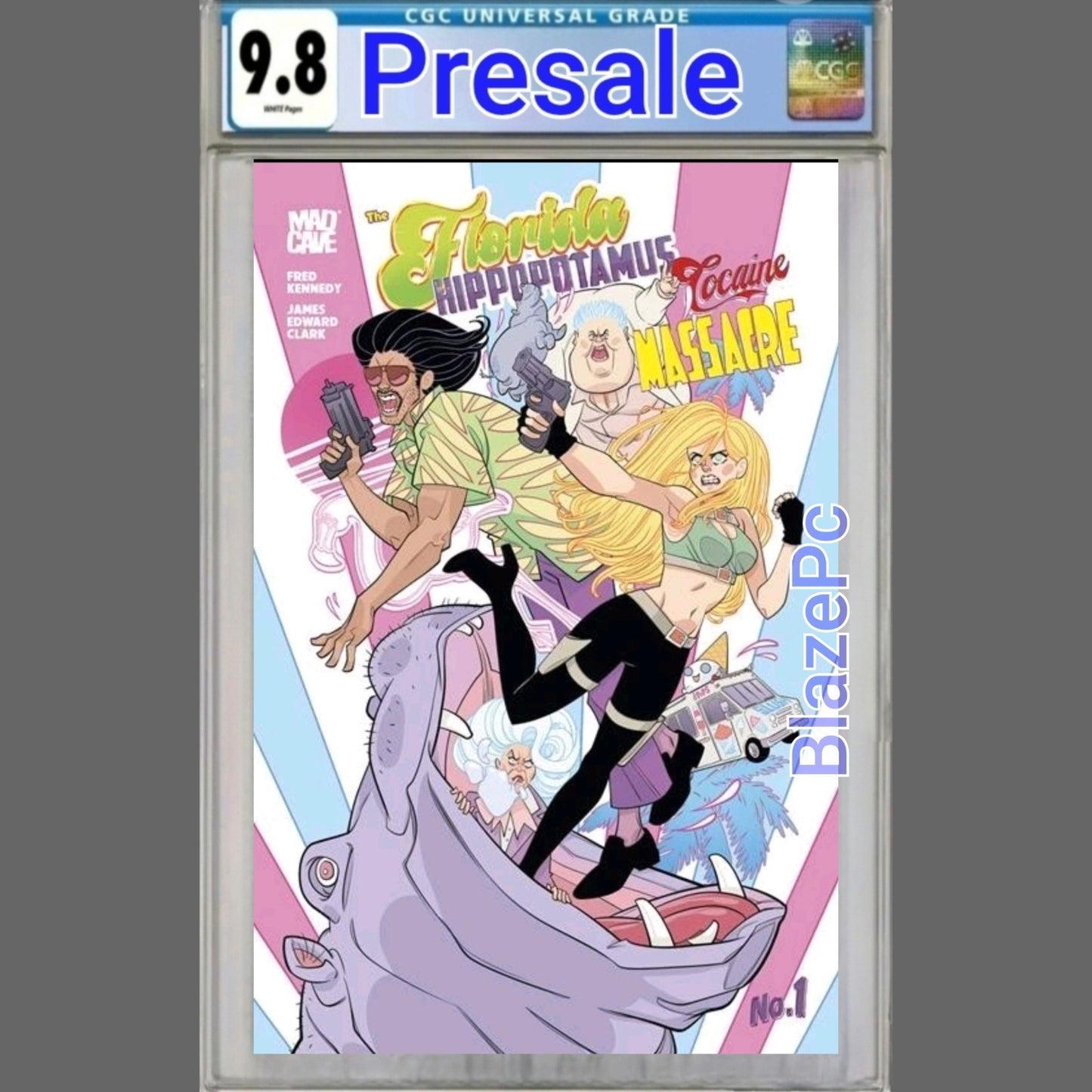 Florida Hippopotamus Cocaine Massacre #1 CGC 9.8 2nd Print Clark Variant PRESALE