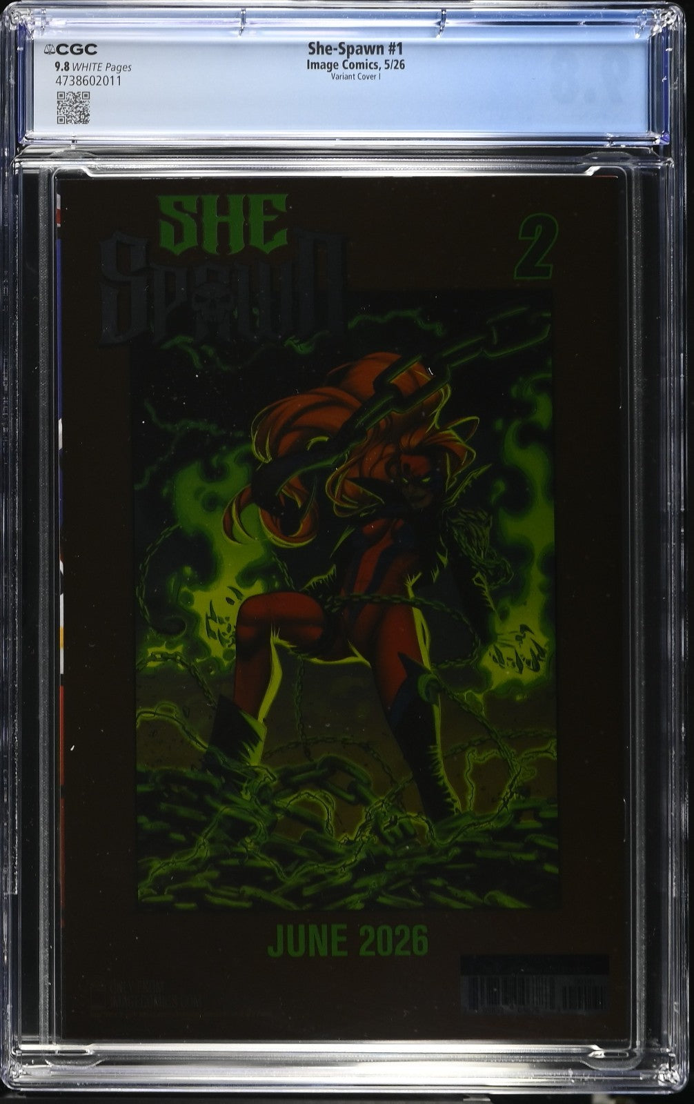 She Spawn #1 CGC 9.8 1:100 Todd McFarlane FOIL Virgin Cover I Variant Image 2026