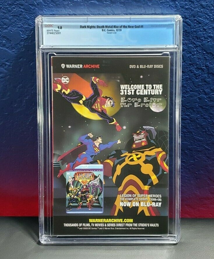 Dark Nights Death Metal Rise of the New God #1 CGC 9.8 1:25 Bosslogic Chronicler
