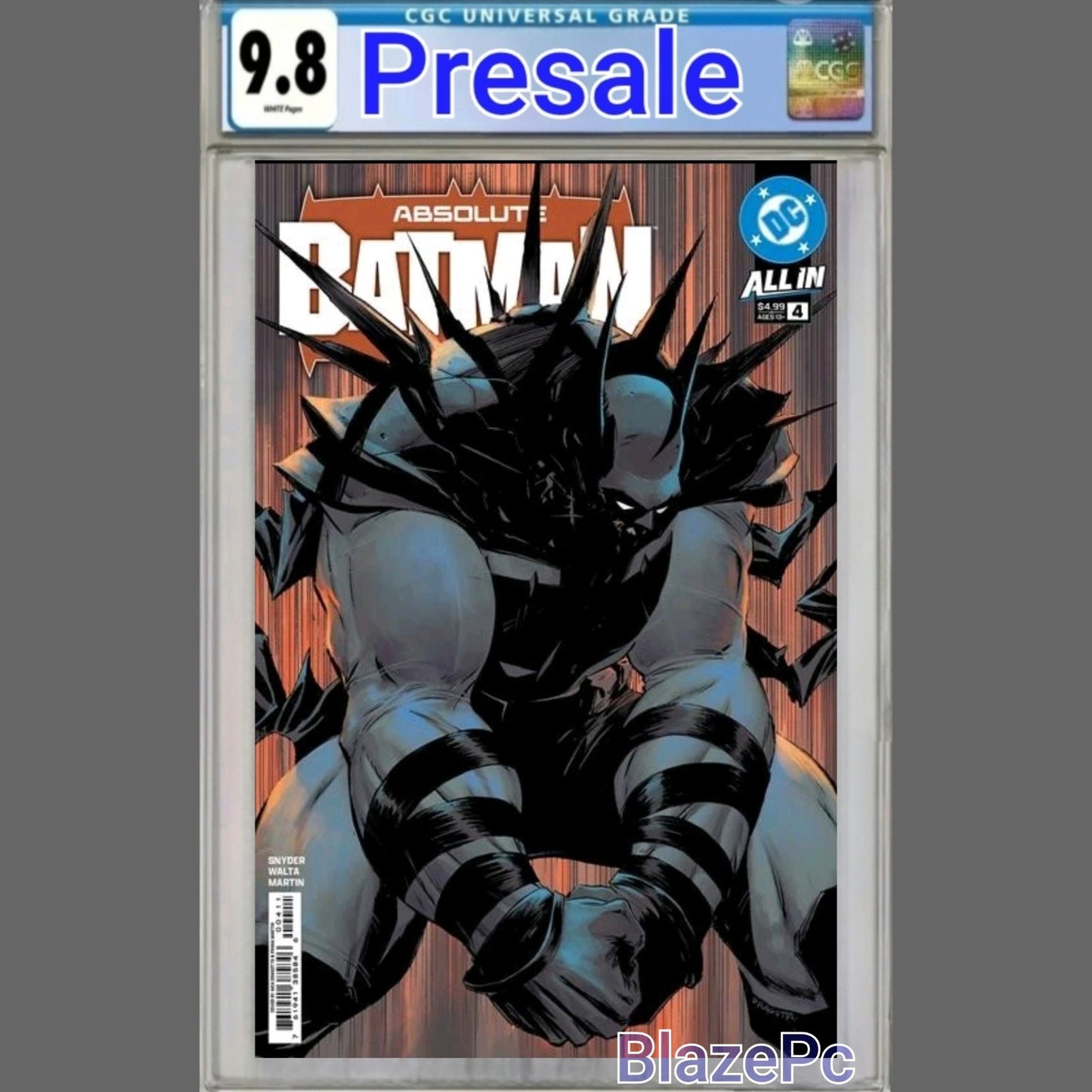 Absolute Batman #4 CGC 9.8 1st Print Cover A Nick Dragotta DC 2025 PRESALE