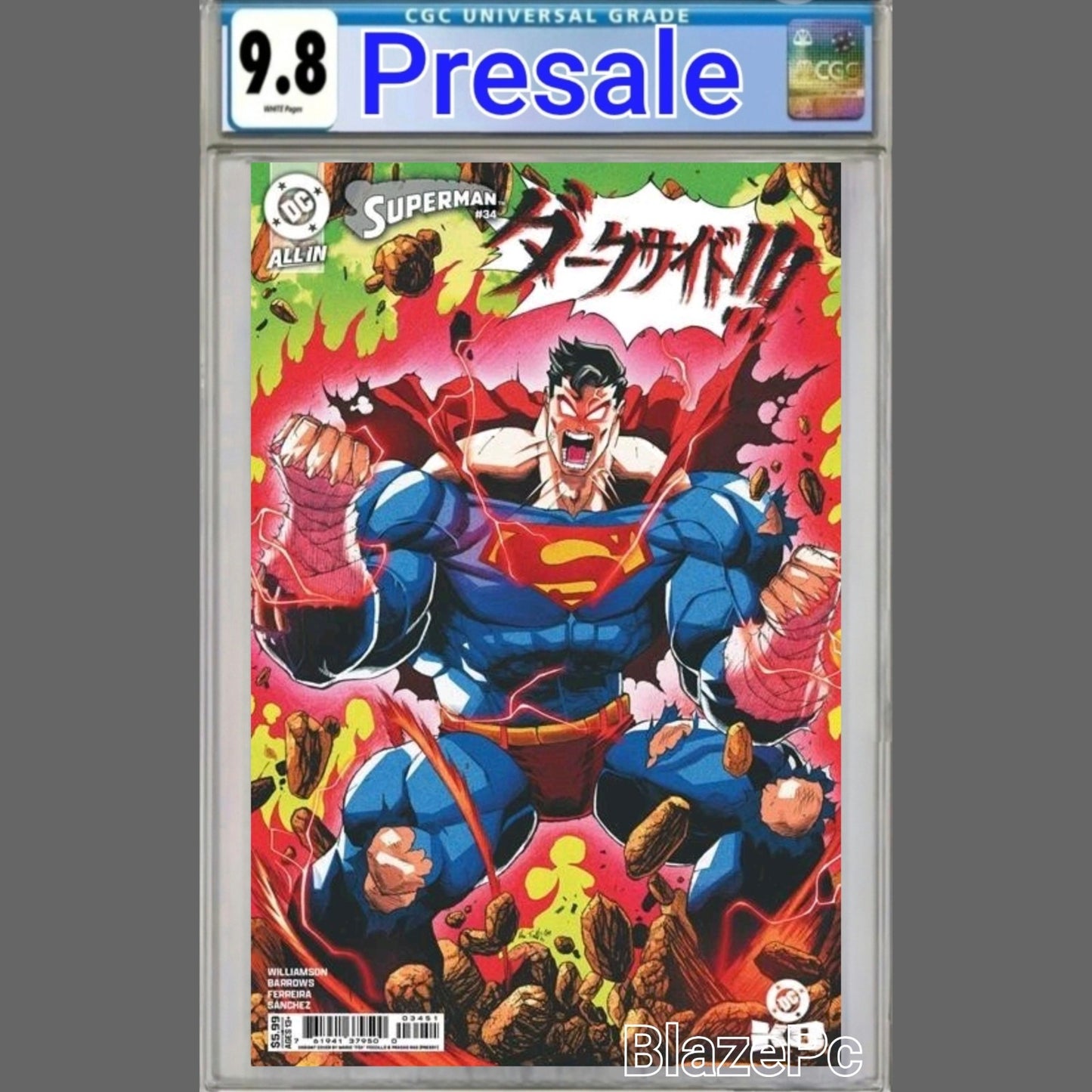 Superman #34 CGC 9.8 Mario Foccillo Cover E Variant Manga DC 2026 PRESALE