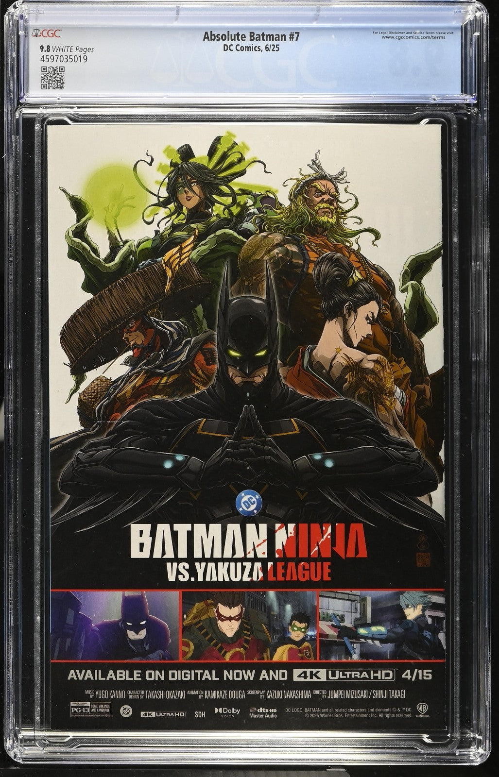 Absolute Batman #7 CGC 9.8 Nick Dragotta Cover A Mr Freeze DC Comics 2025