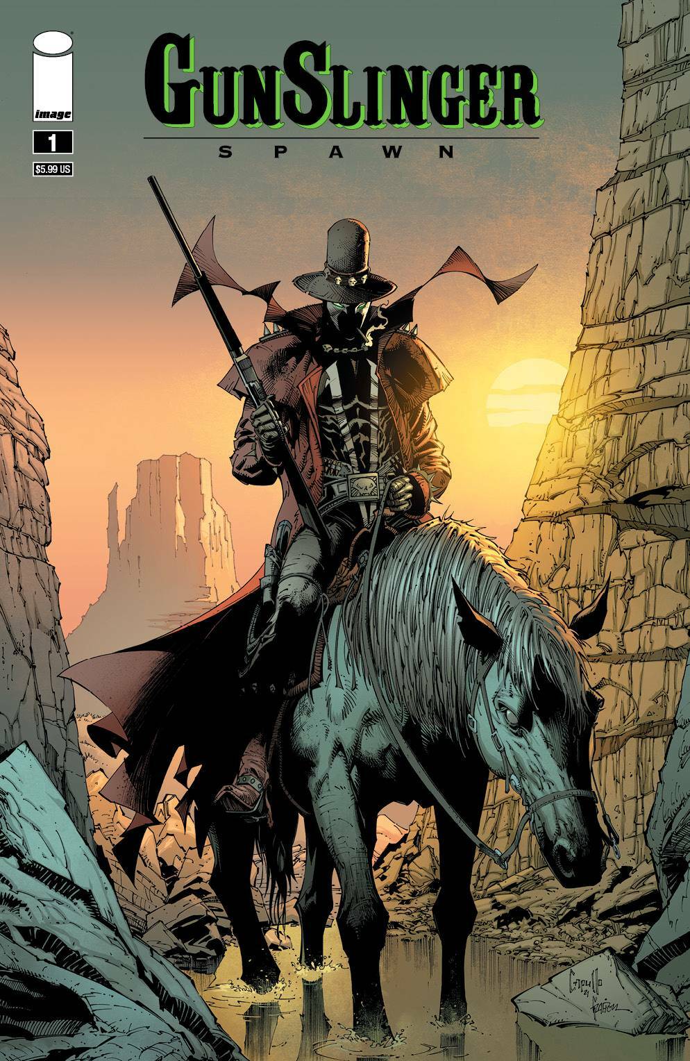 Gunslinger Spawn #1 Cover A B C D E F G Variant Set Options Image Comics NM