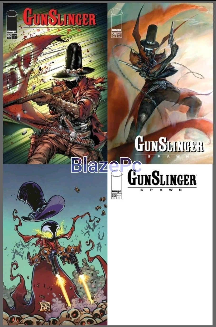 Gunslinger Spawn #50 Cover A B C D Variant Set Option Image 2025 Preasale 1/14