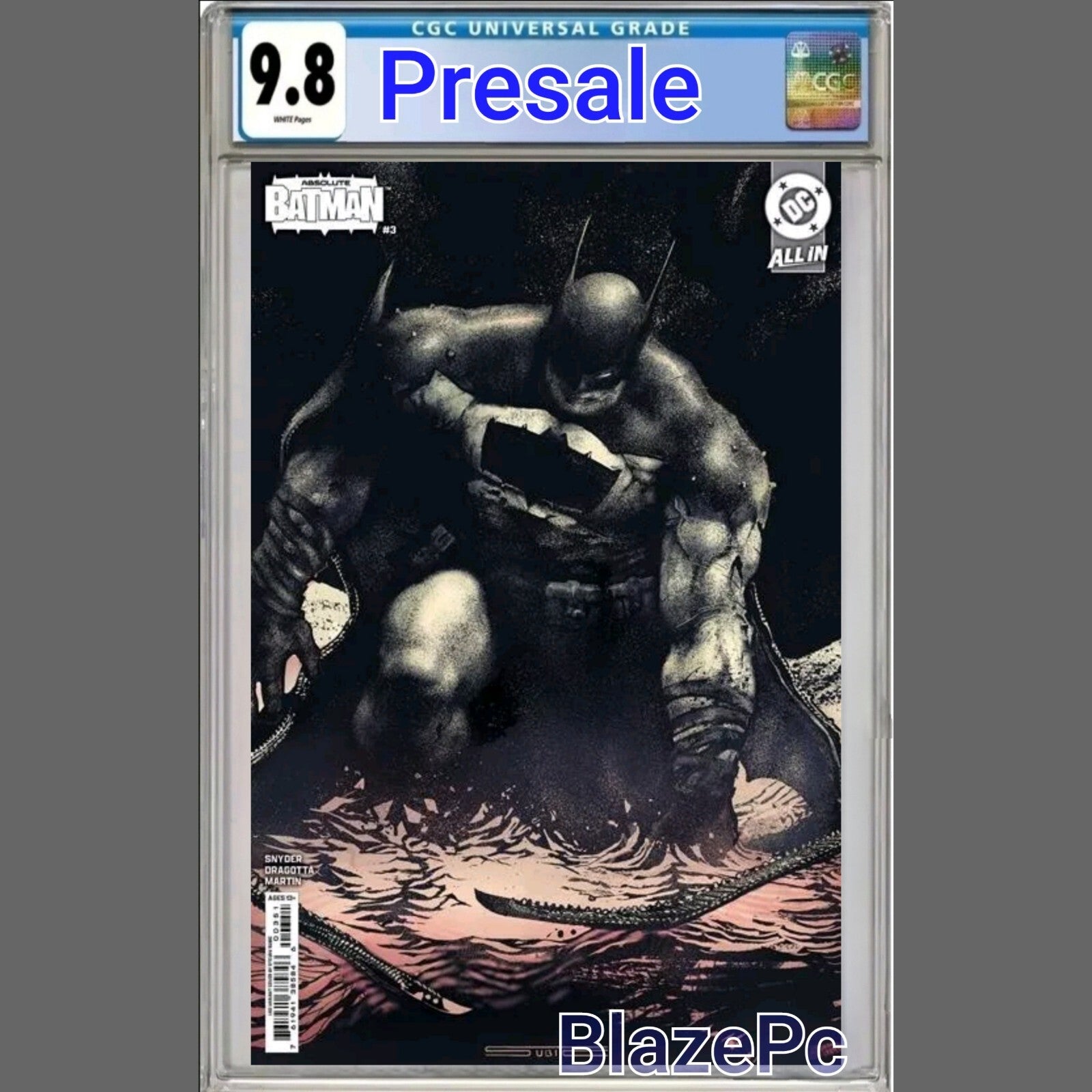 Absolute Batman #3 CGC 9.8 1:50 Stevan Subic Variant DC 2024 PRESALE