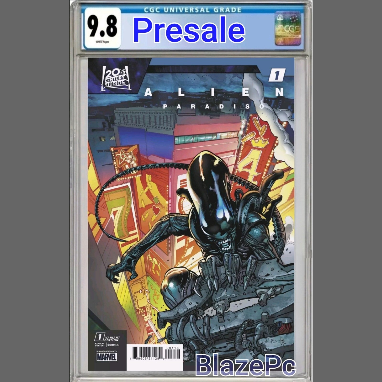 Alien Paradiso #1 CGC 9.8 1:25 Andrei Bressan Variant Romulus PRESALE